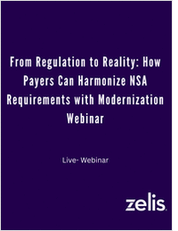 From Regulation to Reality: How Payers Can Harmonize NSA Requirements with Modernization Webinar