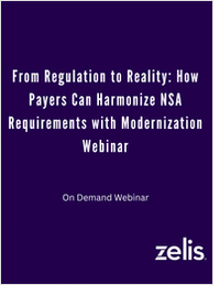 From Regulation to Reality: How Payers Can Harmonize NSA Requirements with Modernization Webinar