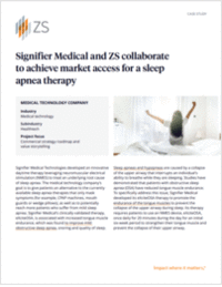 ZS collaborated with Signifier Medical to bring its novel digital therapy for sleep apnea to market