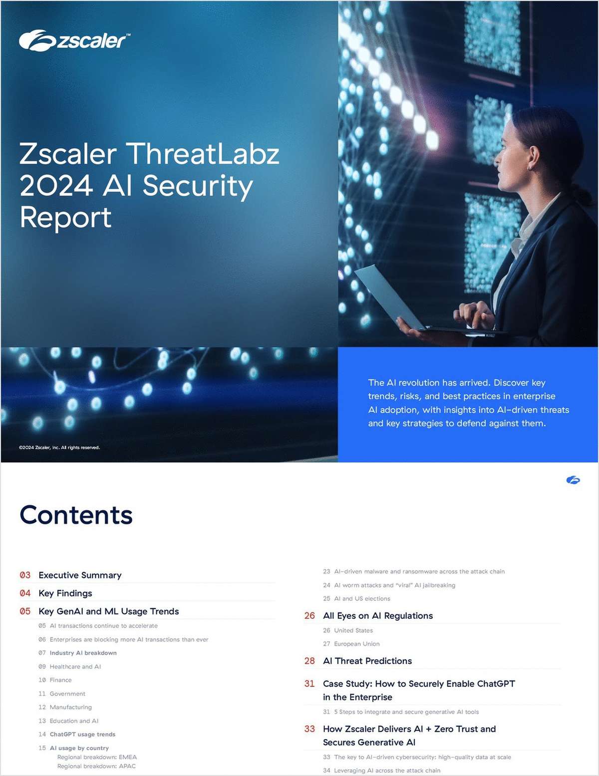 Zscaler ThreatLabz 2024 AI Security Report