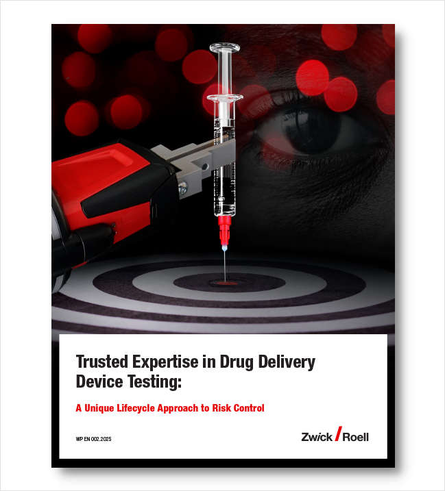 Trusted Expertise in Drug Delivery Device Testing: A Unique Lifecycle Approach to Risk Control