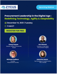 Procurement Leadership in the Digital Age: Redefining Technology, Agility & Adaptability